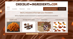 Desktop Screenshot of chocolat-ingredients.com