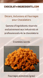 Mobile Screenshot of chocolat-ingredients.com